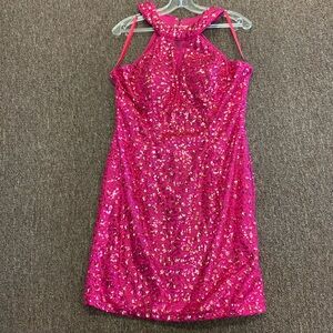 Pink sparkle dress